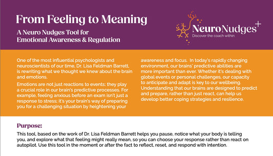Downloadable Coaching Tool: From Feeling to Meaning