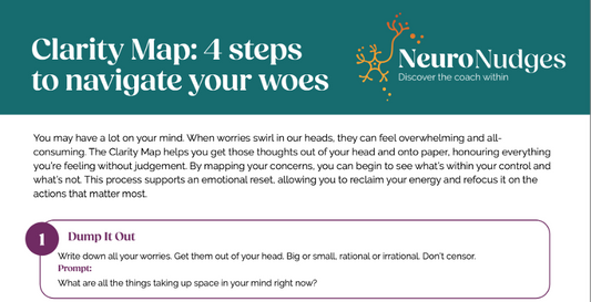 Downloadable Clarity Map - Four Steps to Navigate Your Woes